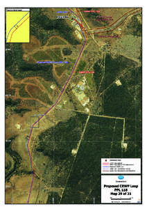 Application for a 15 year no coverage determination for the GLNG Comet Ridge - Wallumbilla pipeline, Annexure 5 CRWP Loop map 29 of 31, 12 February 2015