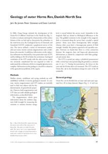 Geology of outer Horns Rev, Danish North Sea Jørn Bo Jensen, Peter Gravesen and Steen Lomholt In 2006, Dong Energy initiated the development of the Horns Rev II offshore wind farm in the North Sea (Fig. 1). In order to 