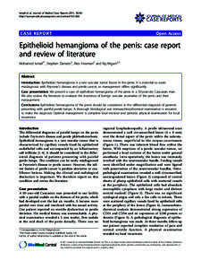 Ismail et al. Journal of Medical Case Reports 2011, 5:260 http://www.jmedicalcasereports.com/contentJOURNAL OF MEDICAL  CASE REPORTS