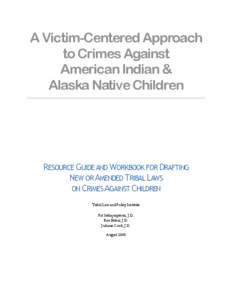 Criminal codes / Sovereignty / Tribal sovereignty in the United States / Public Law 280 / United States v. Lara / Navajo Nation / Criminal law / Major Crimes Act / Title 18 of the United States Code / Law / Sex crimes / Child sexual abuse
