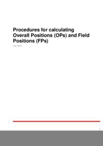 Calculating OPs (Procedures)