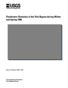 Floodwater Chemistry in the Yolo Bypass during Winter and Spring 1998