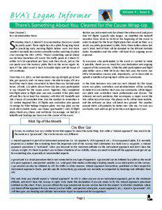 BVA’s Logan Informer  Volume 4 | Issue 6