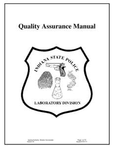 Quality Assurance Manual  Issuing Authority: Division Commander Version 24  Page 1 of 75