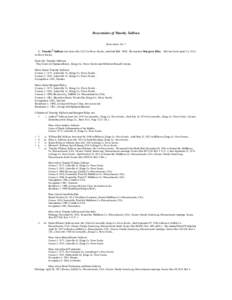 Descendants of Timothy Sullivan Generation No[removed]Timothy1 Sullivan was born Abt[removed]in Nova Scotia., and died Bef[removed]He married Margaret Riley. She was born April 23, 1823 in Nova Scotia.. Notes for Timothy Sull