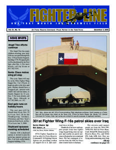 Vol. 31, No. 12  Air Force Reserve Command: Proud Partner in the Total Force December 3, 2005