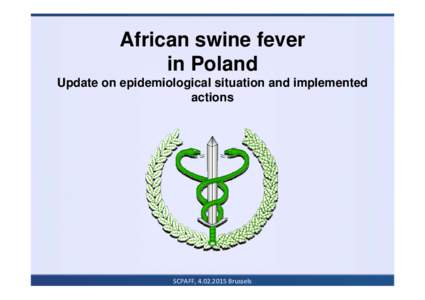 African swine fever in Poland Update on epidemiological situation and implemented actions  SCPAFF, [removed]Brussels