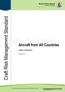 Craft Risk Management Standard  Aircraft from All Countries CRMS: AIRCRAFT 24 March 2014