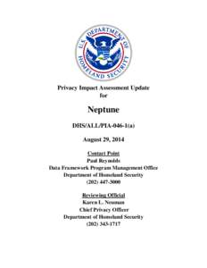 Department of Homeland Security Privacy Impact Assessement Update