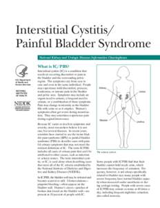 Interstitial Cystitis/Painful Bladder Syndrome
