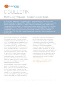 Right to Buy proposals - Coalition reveals details.indd