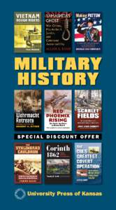 MILITARY HISTORY Special Discount Offer  University Press of Kansas