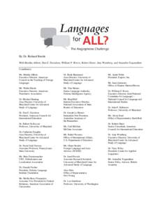 Knowledge / Center for Advanced Study of Language / University System of Maryland / Official bilingualism in Canada / Language education / Languages of the United States / International education / University of Maryland /  College Park / Multilingualism / Education / Academia / Language policy