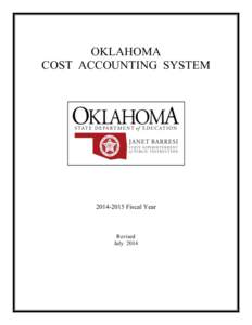 OKLAHOMA COST ACCOUNTING SYSTEM[removed]Fiscal Year  Revised