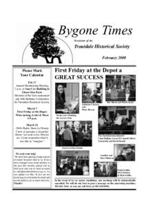 Bygone Times Newsletter of the Troutdale Historical Society February 2008