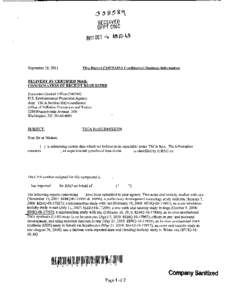 8EHQ-11-17297F  TSCA 8(e) Notice