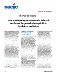 ®  Amanda Batts and Susan M. Hedges The Good News— Continued Quality Improvement in Deferred