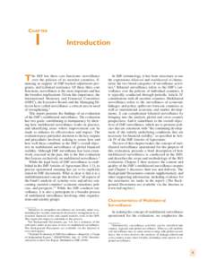 Chapter I: Introduction - Independent Evaluation Office - An Evaluation of the IMF's Multilateral Surveillance - Main Report, February 28, 2006