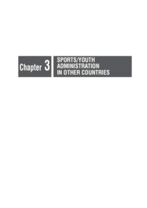 Chapter  3 SPORTS/YOUTH ADMINISTRATION