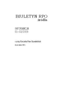 BIULETYN RPO źródła INFORMACJA 0 1 – [removed]