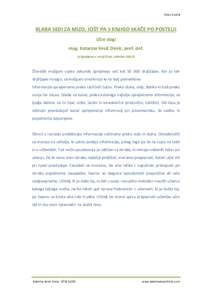 Stran 1 od 8  KLARA SEDI ZA MIZO, JOŠT PA S KNJIGO SKAČE PO POSTELJI Učni slogi mag. Katarina Kesič Dimic, prof. def. (objavljeno v reviji Viva, oktober 2003)