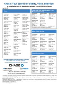 JPMorgan Chase / Land Rover / Investment / Financial economics / Manheim /  Pennsylvania