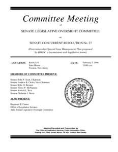 Committee Meeting of SENATE LEGISLATIVE OVERSIGHT COMMITTEE on