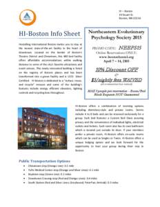 Massachusetts Bay Transportation Authority / Transportation in Boston /  Massachusetts / Financial District /  Boston / South Station / Boylston / Boston / Hostel / North Station / Tufts Medical Center / Silver Line / Massachusetts / Chinatown /  Boston