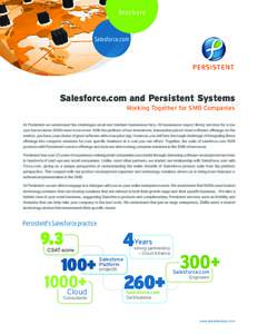 B ro c h u re  Salesforce.com Salesforce.com and Persistent Systems Working Together for SMB Companies