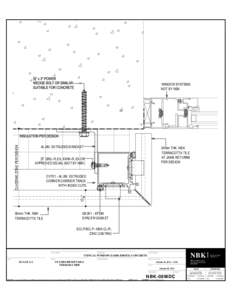 CLADDING ZONE PER DESIGN  WINDOW SYSTEMS NOT BY NBK  ALUM. EXTRUDED BRACKET