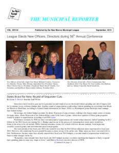 THE MUNICIPAL REPORTER VOL[removed]Published by the New Mexico Municipal League  September, 2013