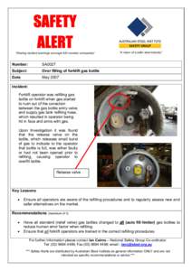 Microsoft Word - ASI Safety Alert 27_Over filling of forklift gas bottle.doc