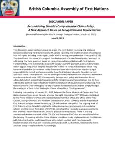 Americas / History of North America / British Columbia Treaty Process / First Nations / Aboriginal title / Section Thirty-five of the Constitution Act / Treaty / Status of First Nations treaties in British Columbia / Harold Cardinal / Aboriginal peoples in Canada / Aboriginal title in Canada / Law