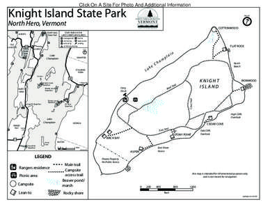 Click On A Site For Photo And Additional Information  Knight Island State Park North