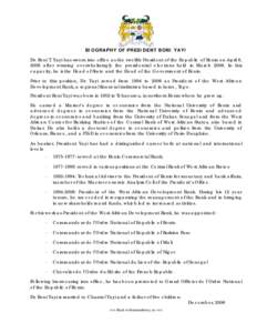 Politics / Elections in Benin / Politics of Benin / Tchaourou / Benin / Cheikh Anta Diop University / Pascal Koupaki / Beninese presidential election / Yayi Boni / Africa / Government