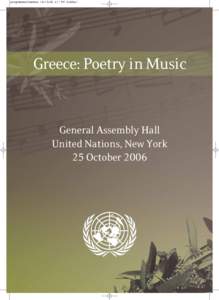 programma finalnew[removed]:11 PM ™ÂÏ›‰·1  Greece: Poetry in Music General Assembly Hall United Nations, New York