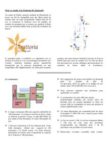 Pour se rendre à la Trattoria De Giancarlo Au centre de Guéliz, quartier moderne de Marrakech, se trouve un îlot de tranquillité pour des dîners plein de charme dans un cadre exceptionnel. Depuis près de 30 ans, le