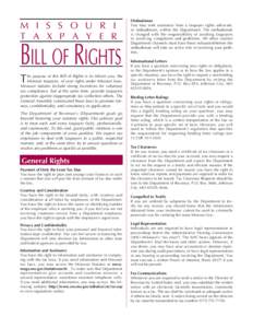 Missouri Taxpayer Bill of Rights