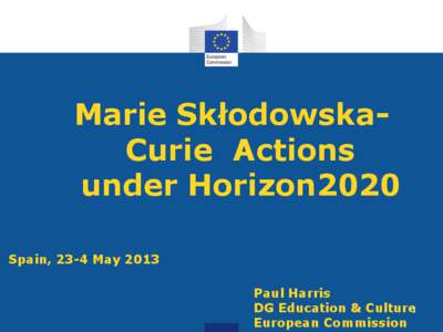 Marie Curie. Actions under Horizon 2020