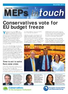 December[removed]LONDON CONSERVATIVE MEPs intouch Conservatives vote for