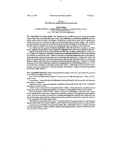 Section 1: Title IV, Chapter 60, Wastewater Treatment and Disposal