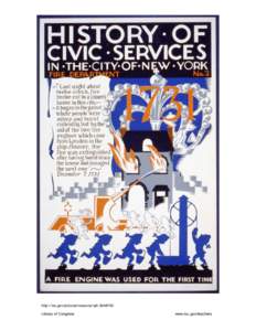 History of civic services in the city of New York : Fire Department No. 2 : A fire engine was used for the first time, 1936