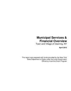 Municipal Services & Financial Overview Town and Village of Ossining, NY