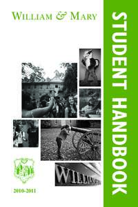 STUDENT HANDBOOK  2010-­2011 S TUDENT   H ANDBOOK