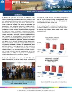 Boletín Seremi de Agricultura Magallanes y la Antártica Chilena – ENEROEDITORIAL El Ministerio de Agricultura, representado por el Ministro Carlos Furche y el Subsecretario Claudio Ternecier, han establecido p