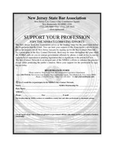 New Jersey State Bar Association New Jersey Law Center • One Constitution Square New Brunswick, NJ[removed][removed] • Fax: ([removed]www.njsba.com