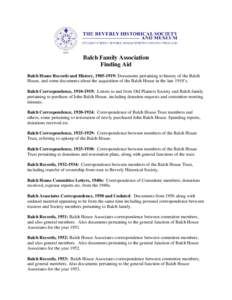 Beverly /  Massachusetts / Massachusetts / Ohio / Emily Greene Balch / Balch Hotel / John Balch House / Balch House / Old Planters