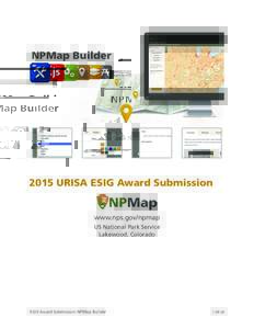 NPMap BuilderURISA ESIG Award Submission www.nps.gov/npmap US National Park Service