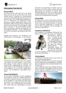 Infobulletin Nr. 3  NaBü FDT 2014 Information Pont Bat 26 Übung PONTE