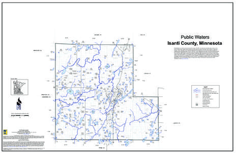 Isanti County Public Waters Inventory Map